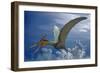 Ludodactylus Sibbicki, a Pterosaur from the Lower Cretaceous Period-null-Framed Art Print