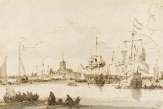 The Port of Amsterdam, View of the Ij, 1666-Ludolf Backhuysen-Giclee Print