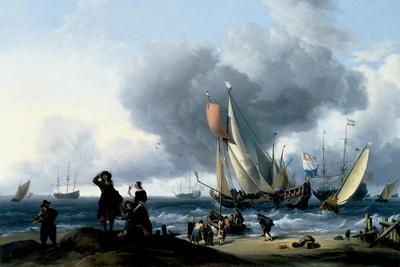 Dutchmen Embarking onto a Yacht, C.1670
