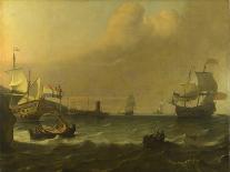 Seascape with Fishing Boats-Ludolf Bakhuizen-Giclee Print