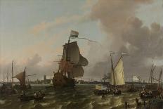 Y at Amsterdam, Seen from the Mosselsteiger-Ludolf Bakhuysen-Art Print