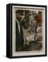 Ludovic Halevy finds Madame Cardinal in a dressing room-Edgar Degas-Framed Stretched Canvas