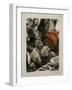 Ludovic Halevy hearing the story of Madame Cardinal in a dressing room-Edgar Degas-Framed Giclee Print