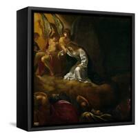 Ludovico Carracci / 'The Agony in the Garden', 1590-1600, Italian School, Oil on canvas, 48 cm x...-LUDOVICO CARRACCI-Framed Stretched Canvas