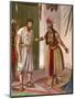 Ludovico de Varthema and the Sultana of Aden-Tancredi Scarpelli-Mounted Giclee Print