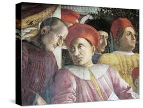 Ludovico Gonzaga and Counselor Marsilio Andreasi, Detail from Court Wall, 1465-1474-Andrea Mantegna-Stretched Canvas