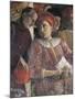 Ludovico Gonzaga and Counselor Marsilio Andreasi, Detail from Court Wall by Andrea Mantegna-null-Mounted Giclee Print