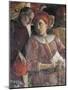 Ludovico Gonzaga and Counselor Marsilio Andreasi, Detail from Court Wall by Andrea Mantegna-null-Mounted Giclee Print