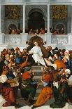 The Twelve-Year-Old Jesus Teaching in the Temple, 1524-Ludovico Mazzolino-Mounted Giclee Print