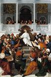 The Twelve-Year-Old Jesus Teaching in the Temple-Ludovico Mazzolino-Stretched Canvas