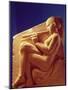 Ludovisi Throne, Panel Depicting a Woman Playing a Flute, c.470-60 BC-Greek-Mounted Giclee Print