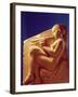 Ludovisi Throne, Panel Depicting a Woman Playing a Flute, c.470-60 BC-Greek-Framed Giclee Print