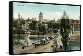 Ludwig Bridge, Munich, Germany-null-Framed Stretched Canvas