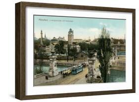 Ludwig Bridge, Munich, Germany-null-Framed Art Print