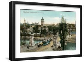 Ludwig Bridge, Munich, Germany-null-Framed Art Print