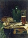 Still-Life with Bread and Beer-Ludwig Eibl-Stretched Canvas