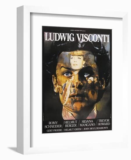 LUDWIG, French poster, Helmut Berger, Silvana Mangano, 1972-null-Framed Art Print