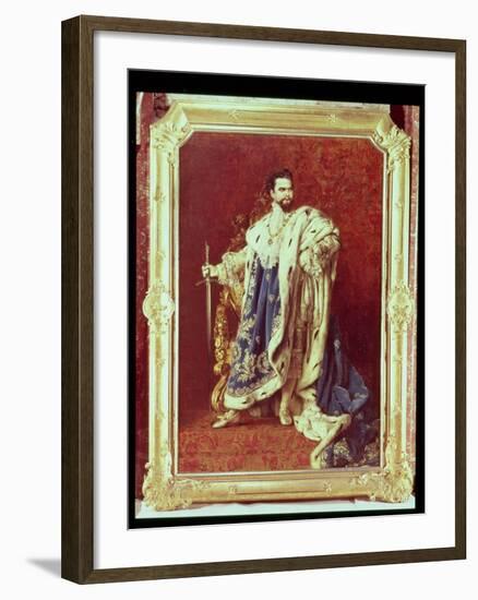 Ludwig II (1845-86) 1887-Gabriel Schachinger-Framed Giclee Print