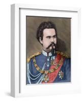 Ludwig II of Bavaria (1845-1886). King of Bavaria from 1864 Until His Death., 1885. Coloured-null-Framed Giclee Print