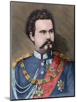 Ludwig II of Bavaria (1845-1886). King of Bavaria from 1864 Until His Death., 1885. Coloured-null-Mounted Giclee Print