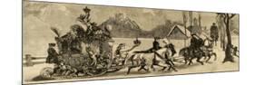 Ludwig II of Bavaria (1845-1886) Travelling in Sleigh, Germany-null-Mounted Giclee Print