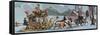 Ludwig II of Bavaria (1845-1886) Travelling in Sleigh-null-Framed Stretched Canvas