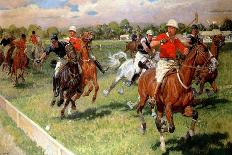 A Game of Polo, 1911-Ludwig Koch-Stretched Canvas