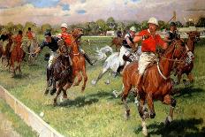 A Game of Polo, 1911-Ludwig Koch-Stretched Canvas