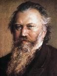 Johannes Brahms-Ludwig Michalek-Framed Stretched Canvas