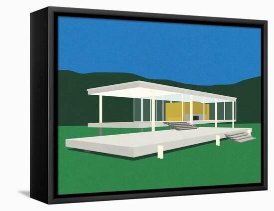 Ludwig Mies Van Der Rohe Farnsworth House-Rosi Feist-Framed Stretched Canvas