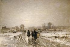 Winter in Germany, 1869-Ludwig Munthe-Giclee Print