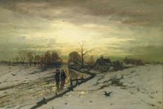 Winter Landscape, 1868-Ludwig Munthe-Giclee Print