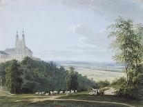 Banz Abbey from the South Side-Ludwig Neureuther-Stretched Canvas