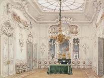 Interiors of the Winter Palace, the Dressing Room of Empress Maria Alexandrovna, 1857-Ludwig Premazzi-Framed Stretched Canvas