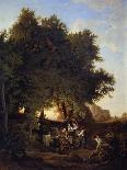 Autumnal Forest with Herders, 1837-Ludwig Richter-Giclee Print