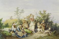 The Fiddler of the Village, 1845-Ludwig Richter-Giclee Print