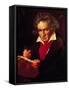 Ludwig Van Beethoven (1770-1827) Composing His "Missa Solemnis"-Joseph Karl Stieler-Framed Stretched Canvas