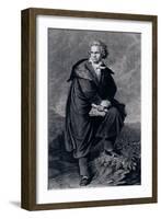 Ludwig Van Beethoven (1770-1827), German Composer, Engraved by Paul Barfus (1823-95)-P. Schworer-Framed Giclee Print