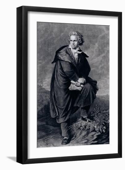 Ludwig Van Beethoven (1770-1827), German Composer, Engraved by Paul Barfus (1823-95)-P. Schworer-Framed Giclee Print