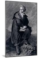 Ludwig Van Beethoven (1770-1827), German Composer, Engraved by Paul Barfus (1823-95)-P. Schworer-Mounted Giclee Print