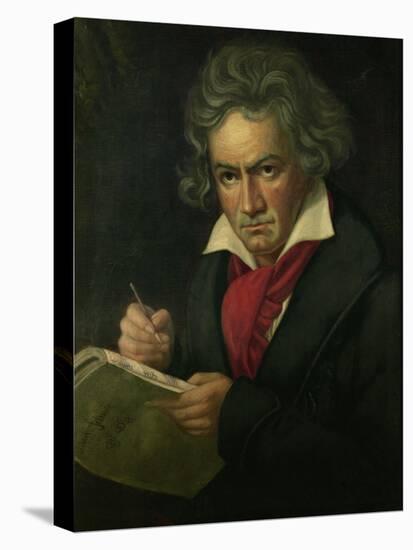 Ludwig van Beethoven (1770-1827)-Joseph Karl Stieler-Stretched Canvas