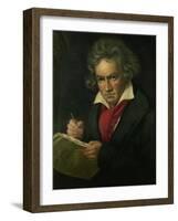 Ludwig van Beethoven (1770-1827)-Joseph Karl Stieler-Framed Giclee Print