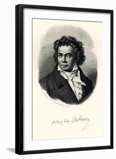 Ludwig Van Beethoven, 1884-90-null-Framed Giclee Print