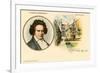 Ludwig van Beethoven and Birthplace-null-Framed Art Print