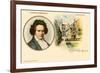 Ludwig van Beethoven and Birthplace-null-Framed Art Print