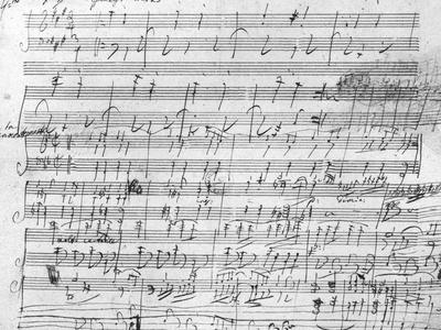 Autograph Score Sheet For the 10th Bagatelle Opus 119