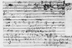 Autograph Score Sheet For the Trio Mi Bemol Opus 3-Ludwig Van Beethoven-Giclee Print