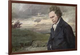 Ludwig Van Beethoven Beethoven out for a Walk on a Windy Day-H. Wulff-Framed Photographic Print