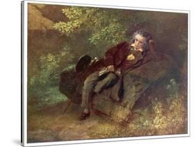 Ludwig Van Beethoven Beethoven Sitting in Some Woods-null-Stretched Canvas