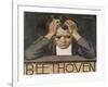 Ludwig Van Beethoven Beethoven Struggles with His Inner Demons as He Composes His 9th Symphony-null-Framed Photographic Print